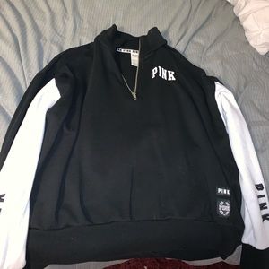 Pink Victoria’s Secret quarter zip